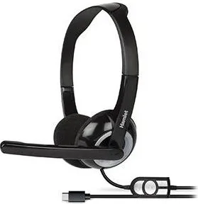 Hamlet HHEADMUS-C Cuffia Stereo a Padiglione con Microfono USB Type-C Cablata Circumaurale 32 Ω 108 dB colore Nero