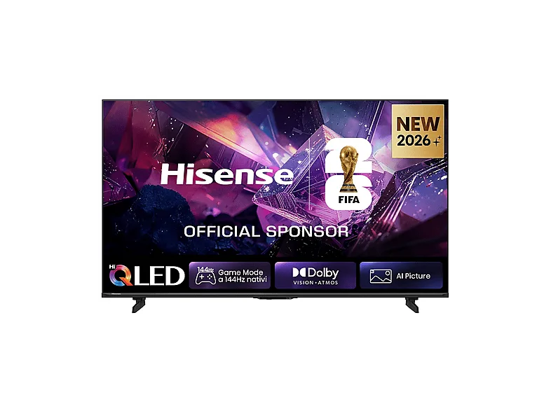 HISENSE 65Q7S PRO, Smart TV QLED 144Hz 65" 4K, Audio Dolby Atmos, VIDAA OS con 1000+ APP, Vision IQ, HDR 10+, Native Game Mode, AirPlay2, Alexa Built-in, lativù 4K