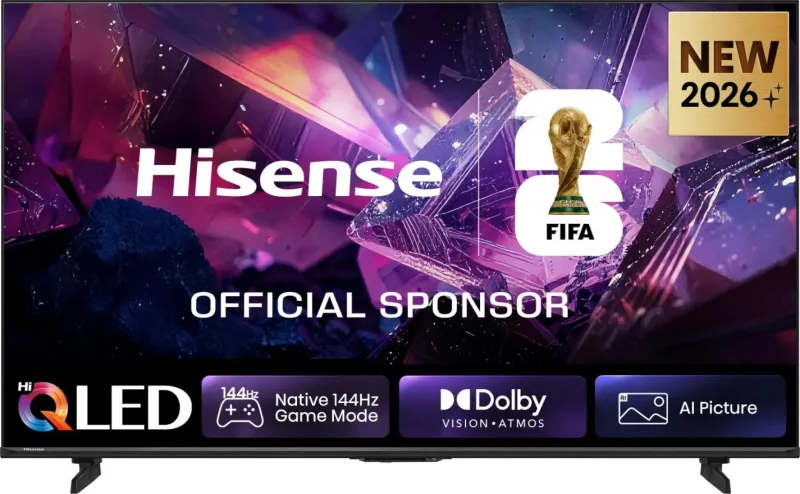 HISENSE 85Q7S PRO, Smart TV QLED 144Hz 85" 4K, Audio Dolby Atmos, VIDAA OS con 1000+ APP, Vision IQ, HDR 10+, Native Game Mode, AirPlay2, Alexa Built-in, lativù 4K