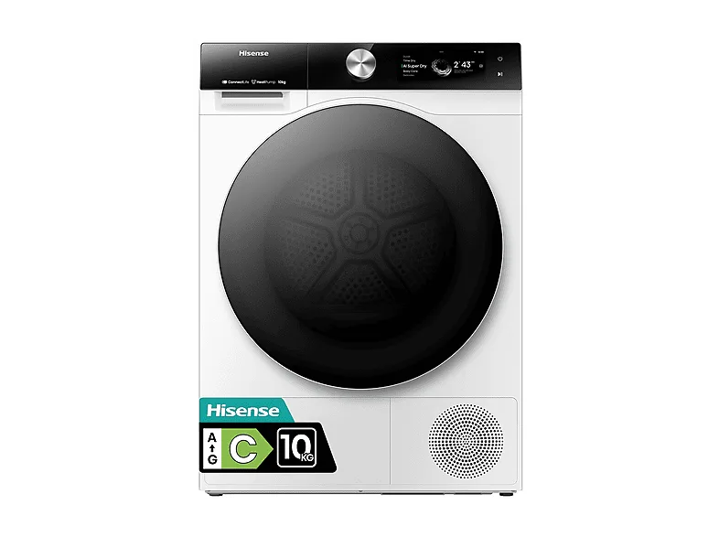 Hisense DH7S107BW Asciugatrice a Pompa di Calore 10 KG Classe C (Bianco)