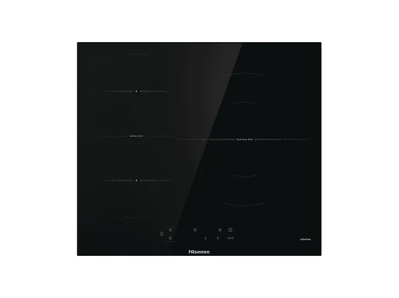 Hisense HI6401CH Piano Cottura a Induzione 4 Fuochi 59 cm (Nero)