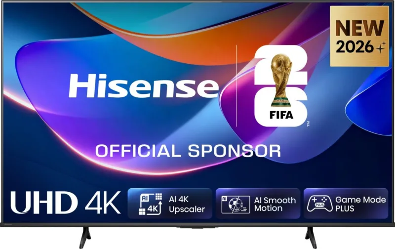 Hisense Smart TV 50" 4K TV 50A6S, 60Hz, DTS Virtual X, VIDAA OS con 1000+ APP, HDR 10+, Game Mode Plus, Bluetooth, Wifi, Alexa Built-in, AirPlay2, lativù 4K