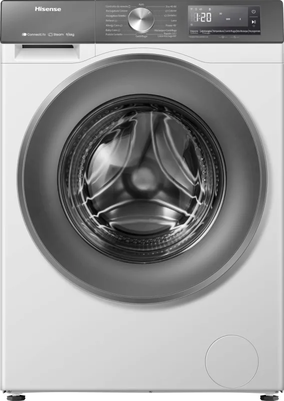 Hisense WD3S9043BW7 Lavasciuga 6 KG 1400 Giri/min Classe A (Bianco)