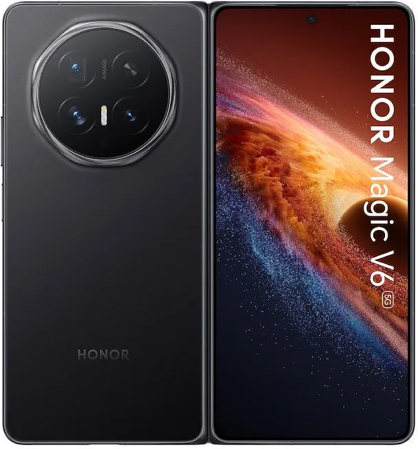 Honor MAGIC V6 Smartphone Pieghevole 6.52'' OLED 120 Hz 16 GB 512 GB Snapdragon 8 Elite 6660 mAh IP68 colore Nero
