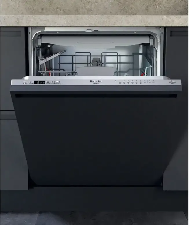 Hotpoint Ariston HA4IFD14B Lavastoviglie da Incasso 14 Coperti Classe D 60 cm (Argento)