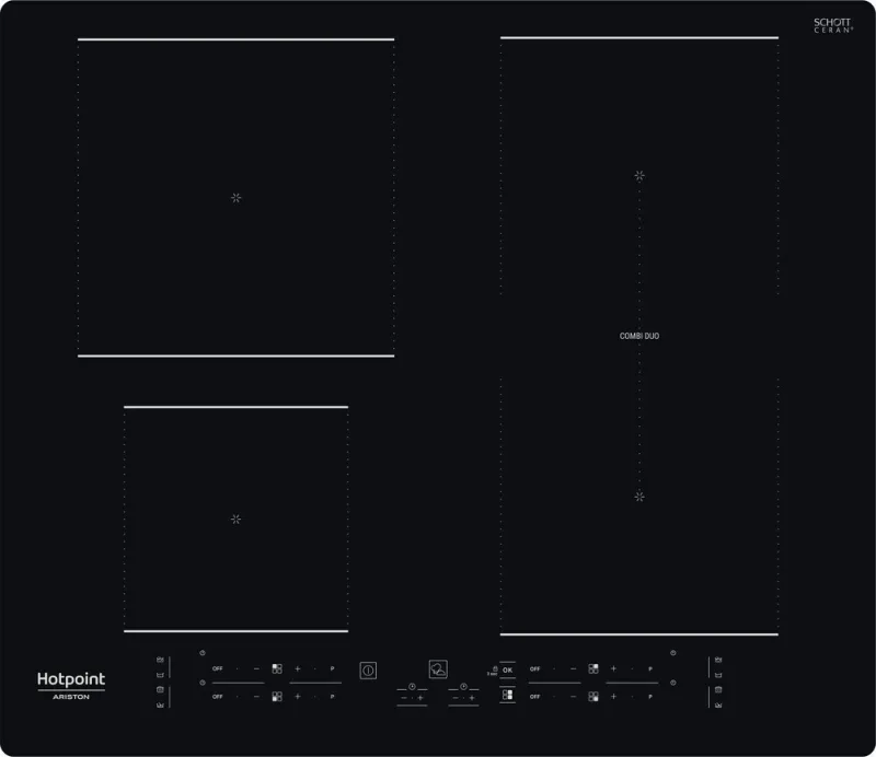Hotpoint Ariston Hb 4860B Ne Piano Cottura a Induzione 4 Fuochi 60 cm (Nero)