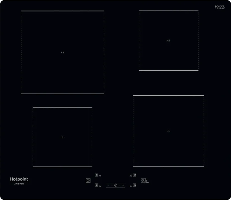 Hotpoint Ariston Hq 5660S Ne Piano Cottura a Induzione 4 Fuochi 60 cm (Nero)