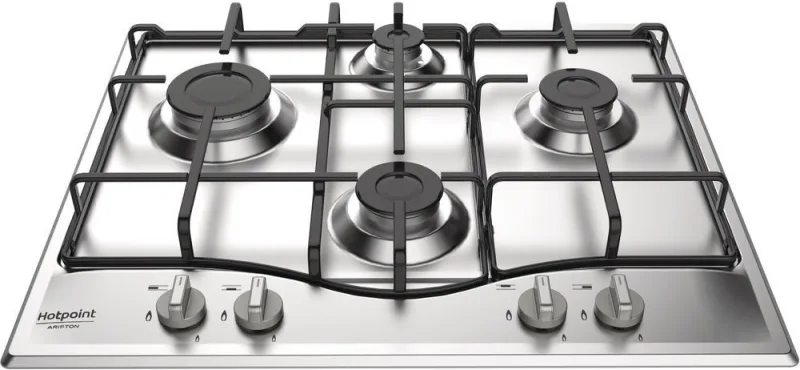 Hotpoint Ariston Pcn 642 Piano Cottura a Gas 4 Fuochi 60 cm (Acciaio Inox)