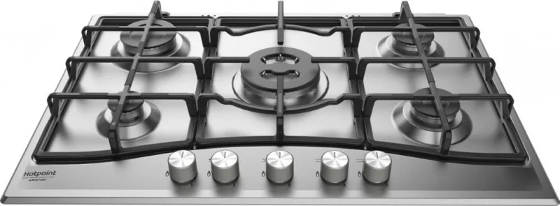 Hotpoint Ariston Pcn 751 T/IX/HA Piano Cottura a Gas 5 Fuochi 75 cm (Acciaio Inox)