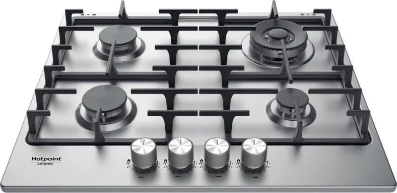 Hotpoint Ariston Pph 60G Df Piano Cottura a Gas 4 Fuochi 58 cm (Acciaio Inox)