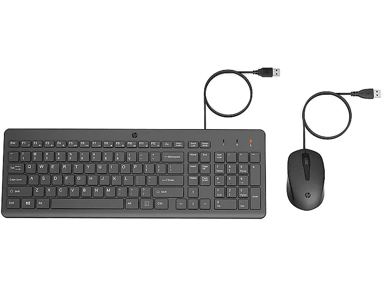 HP 240J7AA 150 Kit Tastiera + Mouse USB (Nero)