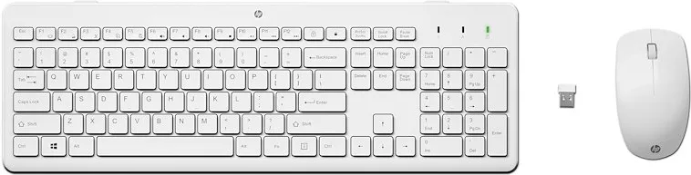 HP 3L1F0AA Tastiera + Mouse Wireless (Bianco)