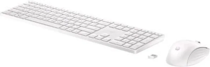 HP 860P8AA 655 Kit Tastiera + Mouse USB e Wireless Italiano (Bianco)