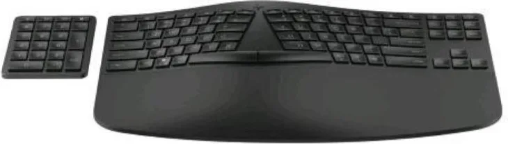 Hp 965 tastiera ergonomica wireless multidispositivo con tastierino numerico separato bluetooth con ricevitore usb nero