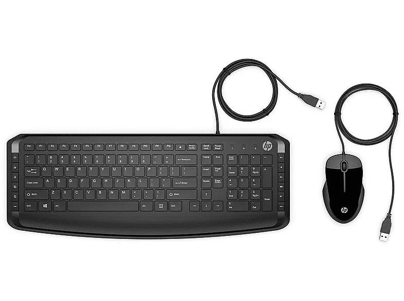 HP 9DF28AA Pavilion Kit Tastiera + Mouse USB (Nero)
