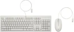 HP AW5S6AA 225 Wired Kit Tastiera USB Italiano (Bianco)