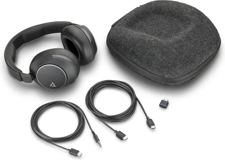 HP Poly Voyager Surround 80 Uc Cuffie a Padiglione Wireless (Nero)