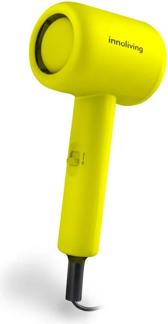 Innoliving INN-612Y Asciugacapelli Mini 1000 W 2 Velocita' 2 Temperature Pieghevole colore Giallo