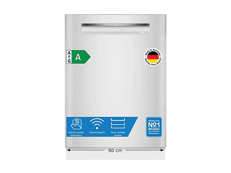 Bosch SMP4ECW72S Lavastoviglie da Incasso 14 Coperti Classe A 59,8 cm (Bianco)