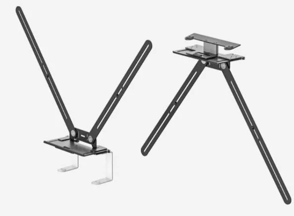 Logitech tv mount for video bars - montaggio fotocamera - montabile sotto il monitor, montabile sopra al monitor - per logitech rally bar all-in-one video bar for midsize rooms, room solution large