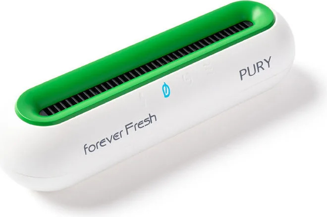 Macom 885 Enjoy and Relax Purificatore Frigorifero Ozono 50 mg-h 3 Livelli Ricaricabile autonomia 45 giorni colore Verde Bianco