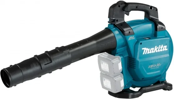 Makita DUB363ZV Soffiatore Aspiratore a Batteria 36V (2x18V) Motore Brushless Sacco 50 L Tecnologia XPT colore Blu Nero