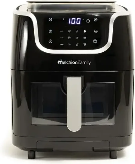 Melchioni 118340038 GIOIA Friggitrice ad aria 6,5 L 1700 W 30 programmi preimpostati Display touch colore Nero