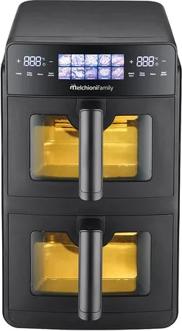 Melchioni Family LHODF-1880C Friggitrice ad Aria 10 Litri 2600 W (Nero)