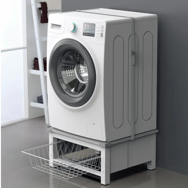 Meliconi 656143 Base Space Basket Rialzo Lavatrice Asciugatrice 30 cm Cestello 32 lt 250 Kg Universale colore Bianco