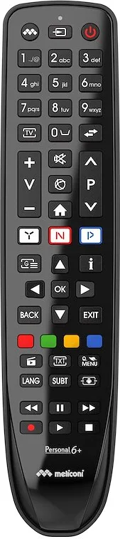 MELICONI PERSONAL 6+ per TV TELEFUNKEN, telecomando sostituisce il originale. Pronto all’uso
