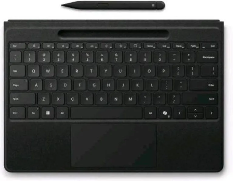 Microsoft surface flex keyboard + slim pen tastiera wireless layout italiano per surface pro 11th edition, surface pro 10 for business, surface pro 9, surface pro 8 nero