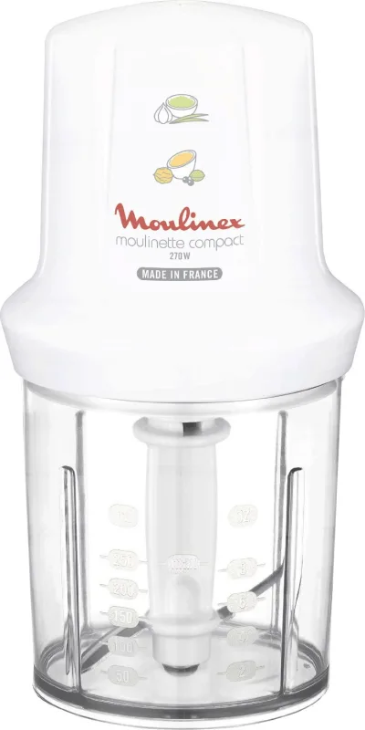 Moulinex DJ300110 Moulinette Compact Tritatutto Macchina da Caffè 25 Litri 270 W (Bianco)