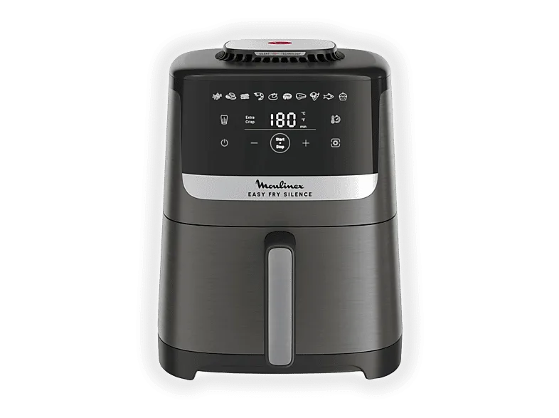 Moulinex Easy Fry Silence EZ551H Friggitrice ad Aria 5 Litri 1400 W (Grigio)