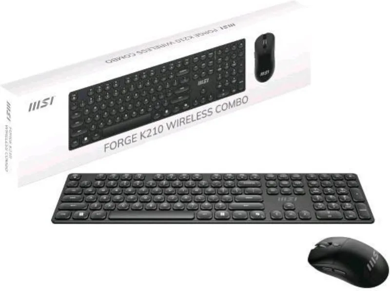 MSI Forge K210 Tastiera Wireless QWERTY Italiano (Nero)