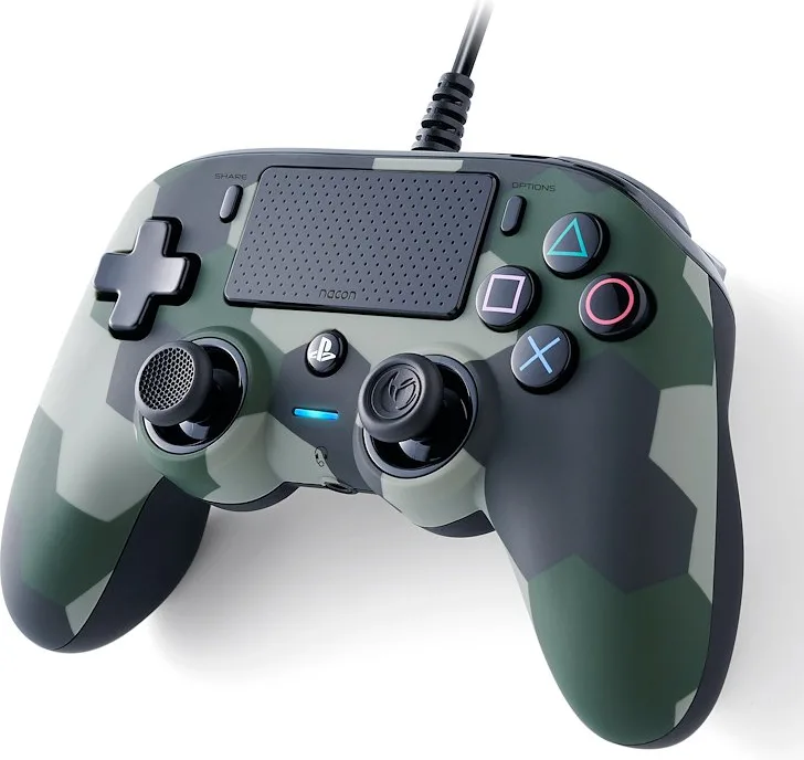 Nacon Pad PS4 Camogreen Controller per PlayStation 4 (Verde)