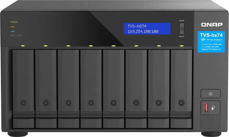 Qnap Hero TVS-H874-I7-32G 8HD Nohdd NAS (Nero)