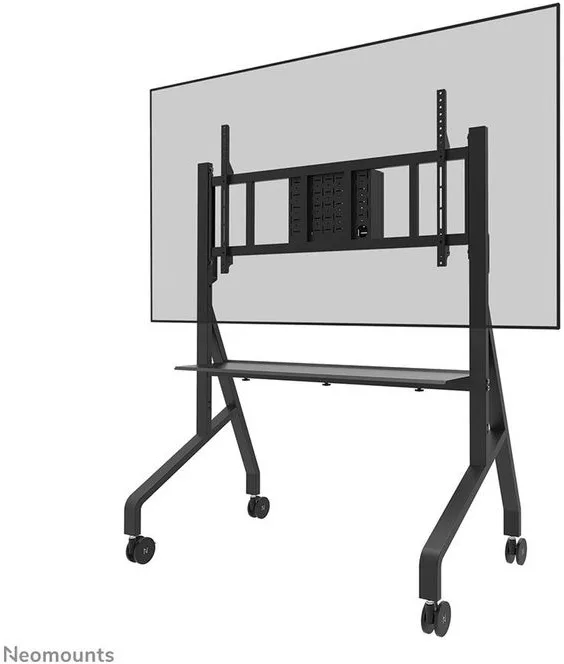 Neomounts FL50-575BL1 Carrello TV per schermi 65-115 pollici portatile con regolazione manuale altezza 10 cm e capacita' 125 Kg colore Nero