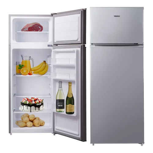 Nikkei SNDP238S Frigorifero Doppia Porta 210 Litri Statico Classe F (Argento)