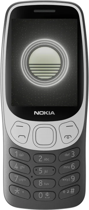 Nokia 1GF025CPA2L08 3210 Telefono Cellulare Basico 4G Dual SIM Display 2.4'' Fotocamera 2 MP Bluetooth 5.0 Radio FM 1450 mAh colore Nero