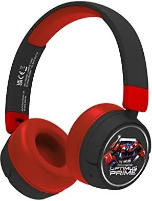 Oceania Trading TF0987 Transformers Optimus Prime Cuffie Wireless Bambini Bluetooth 5.3 con Microfono 24h Pieghevoli