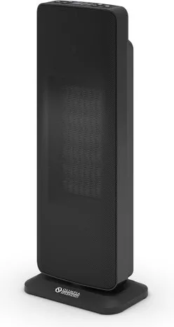 Olimpia Splendid 99266 Caldo Trendy T Termoventilatore Ceramico a Torre 2000W 2 Livelli Oscillazione 80° Filtro Antipolvere Telecomando colore Nero