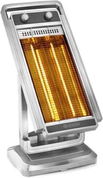 Olimpia Splendid CARBON Solaria Stufa Elettrica Alogena 1100 W 45 m² Oscillazione 90° Inclinabile colore Argento
