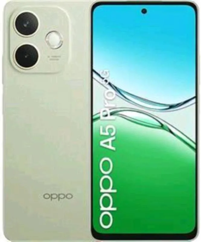 OPPO A5 Pro 5G Smartphone, Foto AI 50MP, Frontale 8MP, Display 6.67'' 120HZ LCD HD+, 5800mAh, RAM 8(Esp4GB/6GB/8GB)+ROM 256GB (esp1TB), IP69, [Versione I