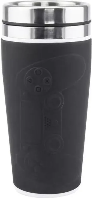 Paladone PP6580PS PlayStation Controller Travel Mug Tazza da Viaggio 415 ml Acciaio Inox colore Nero