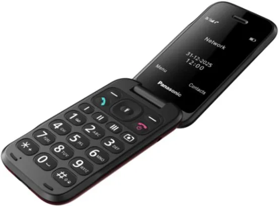 Panasonic KX-TF600EXR cellulare 7,11 cm (2.8") 132 g Rosso Telefono per anziani