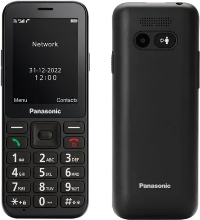 Panasonic KX-TU250 Telefono Cellulare per Anziani 4G VoLTE Display 2.4'' Tasto SOS Fotocamera 1.2 MP Bluetooth 4.2 colore Nero