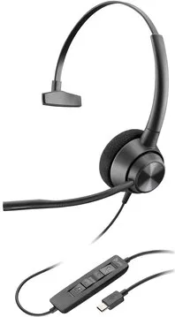 Poly cuffie monoaurali encorepro 310 usb-c taa