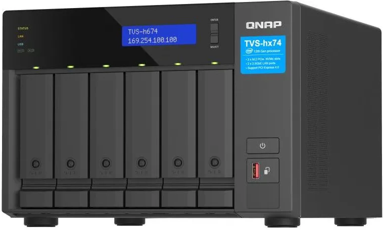 Qnap TVS-H674 NAS (Nero)