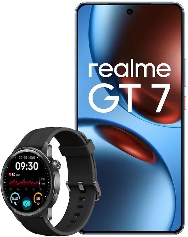Realme BUNDLE smartphone Gt7 12/512gb Blue + watch S2