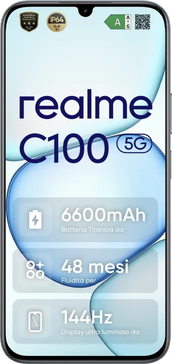 Realme C100 Smartphone 4 GB / 256 GB 6,8" 50 MP 6600 mAh (Verde)